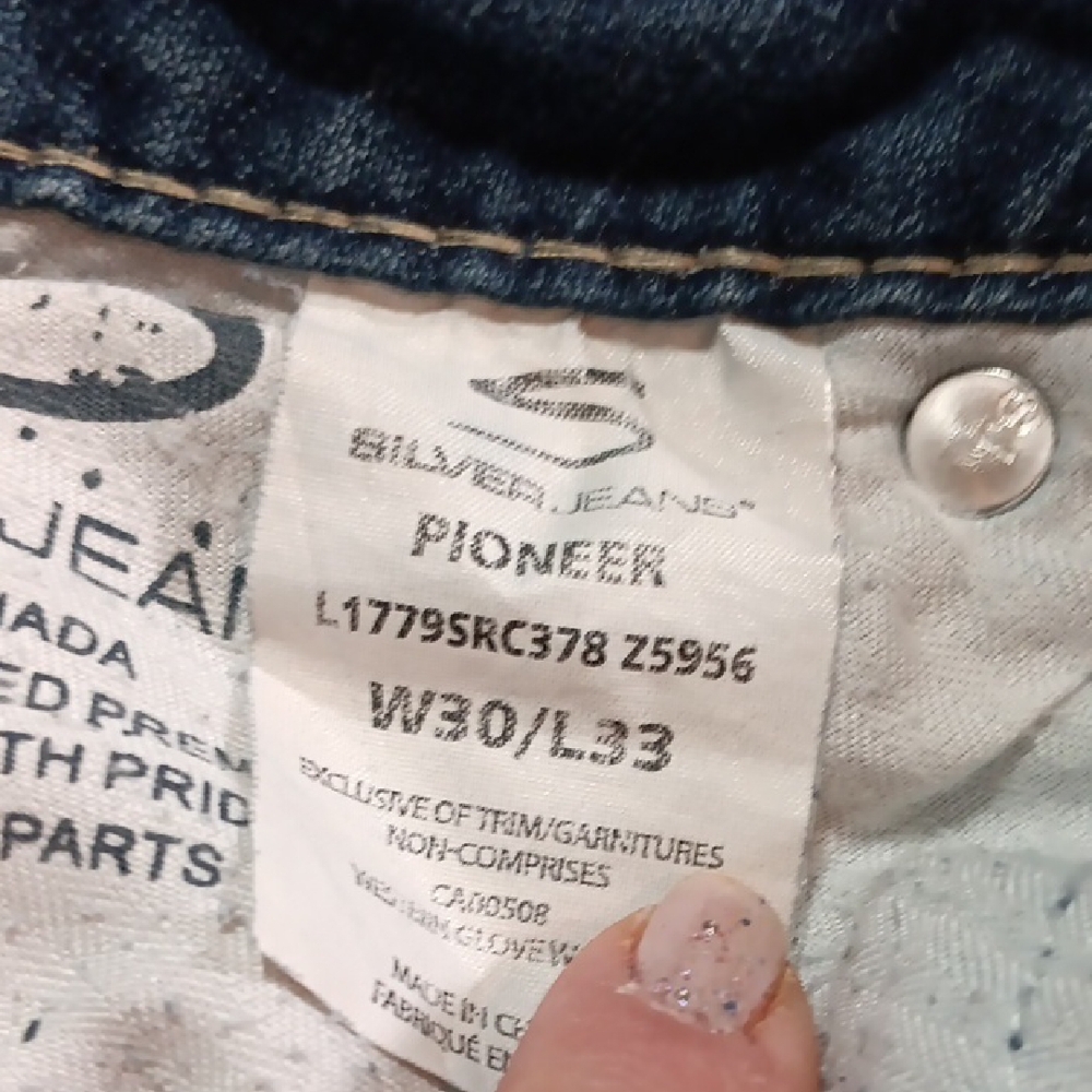 Womens Silver Y2K Jeans Blue Flare & Wide Leg Denim Distressed - Picture 10 of 13